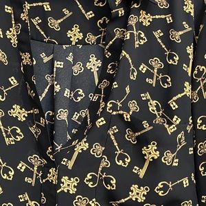 Soho NY&Co black/gold Key tunic -XL